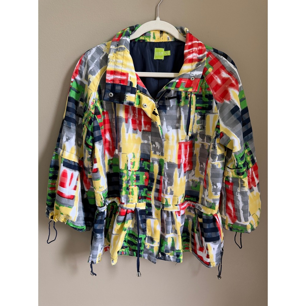Adam Jacobs Multicolor Abstract Print Jacket Size M